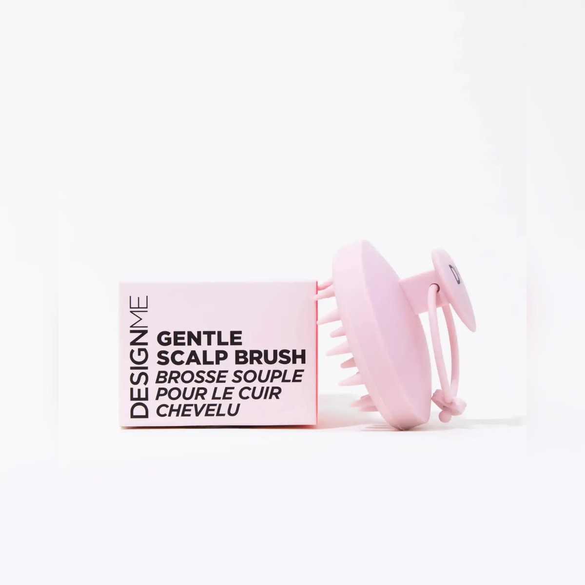 DESIGN.ME Gentle Scalp Brush Pink — м'яка розчіска для шкіри голови
