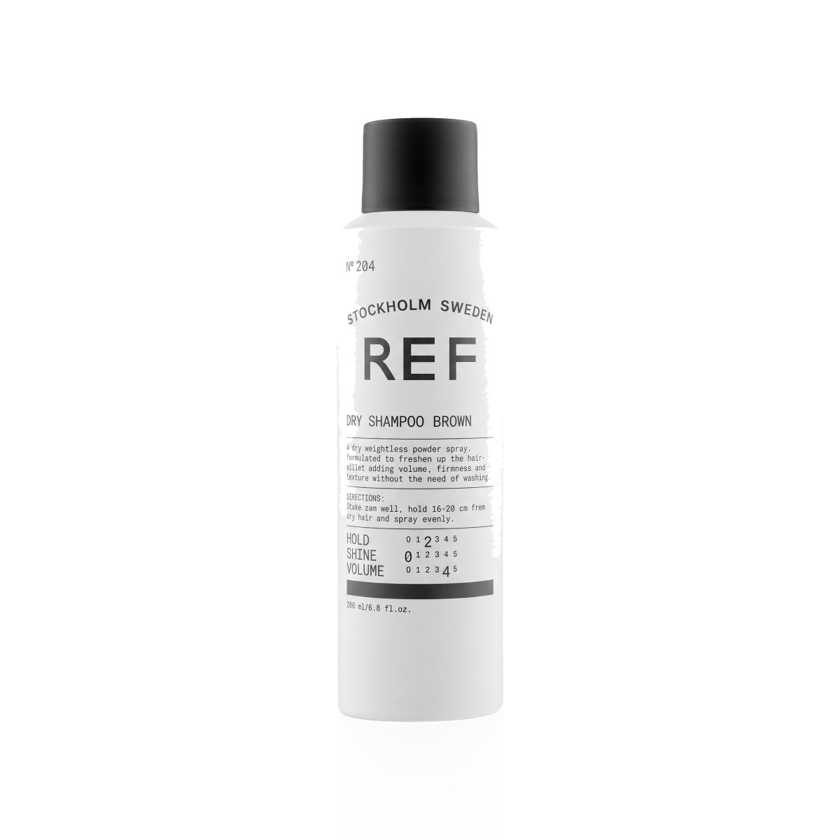 REF Dry Shampoo Brown N°204 — сухий шампунь для темного волосся 200 мл