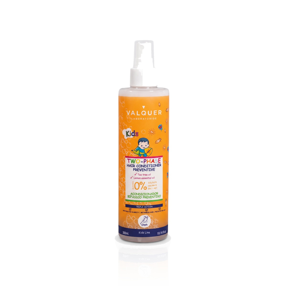 Valquer Kids Two-Phase Hair Conditioner Preventive — дитячий спрей-кондиціонер «З ніжним ароматом» 300 мл