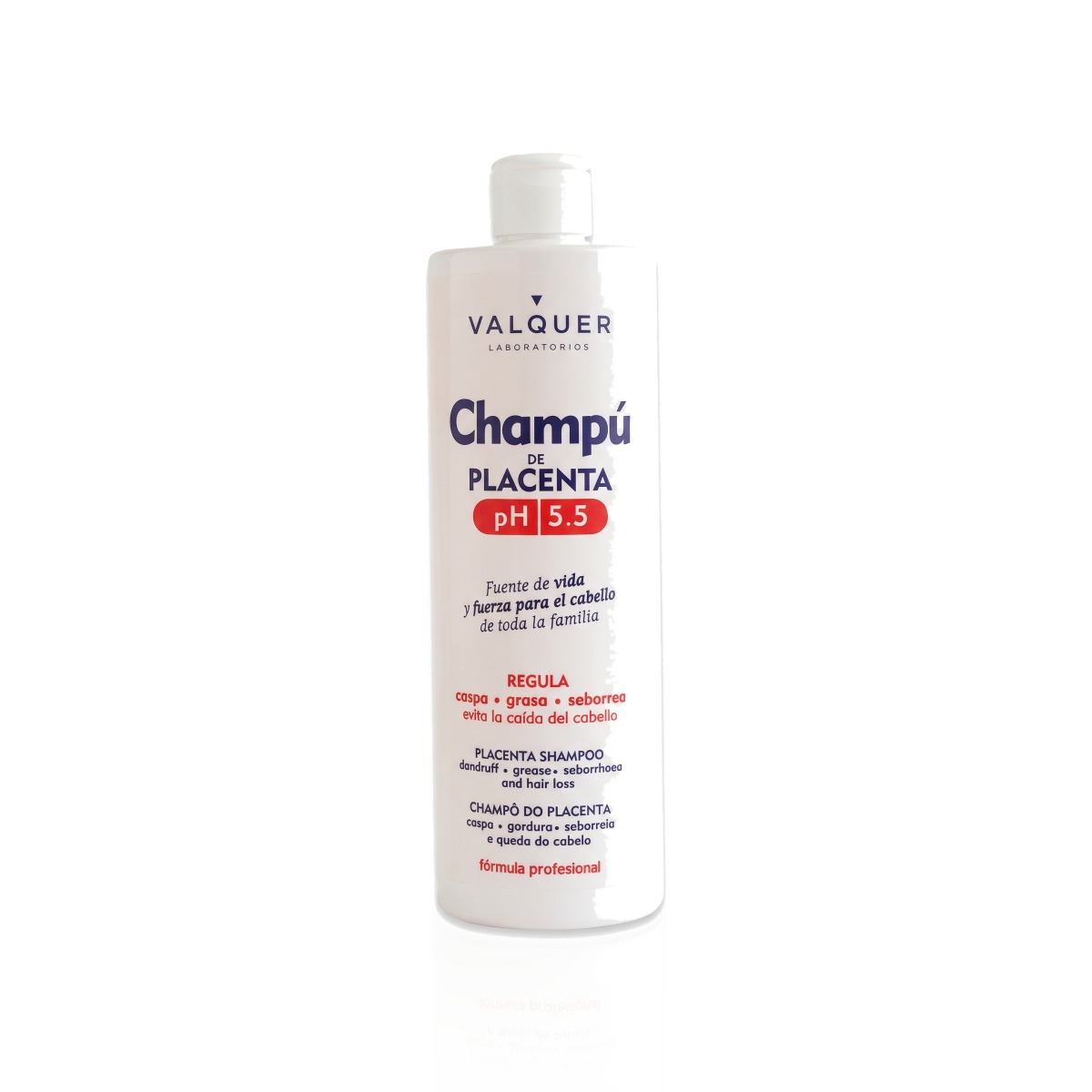 Valquer Placenta Shampoo pH 5.5 — шампунь «Підготовчий з плацентою» 500 мл
